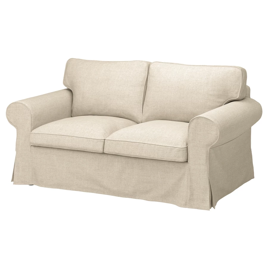 2-местный диван - IKEA EKTORP/ЭКТОРП ИКЕА, 88х88х179 см, белый (изображение №1)