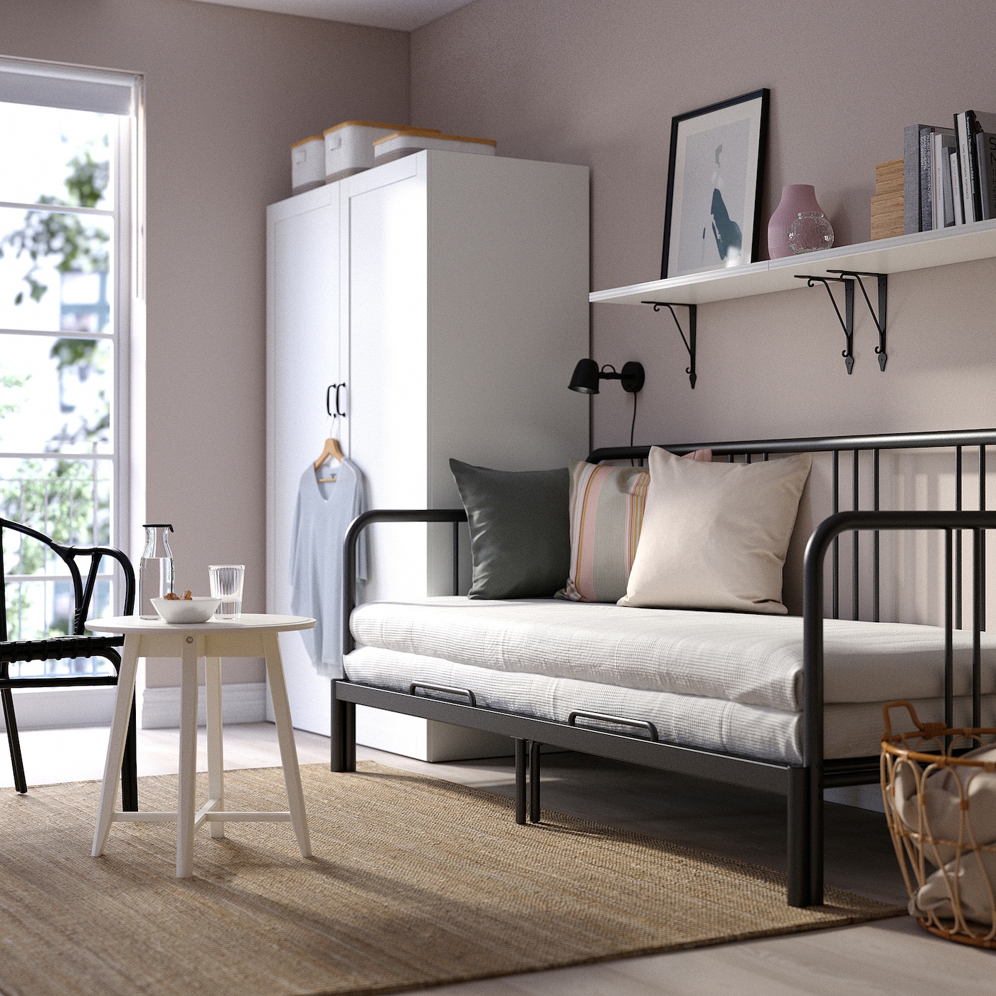 Кушетка с 2 матрасами - IKEA FYRESDAL/ФИРЕСДАЛЬ ИКЕА, 94х207х88 см Кушетка с 2 матрасами - IKEA FYRESDAL/ФИРЕСДАЛЬ ИКЕА, 94х207х88 см