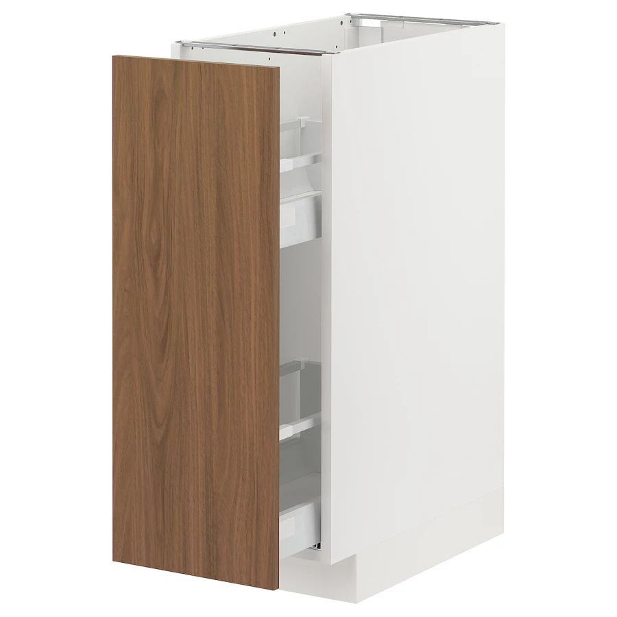 Напольный шкаф - METOD / MAXIMERA IKEA/ МЕТОД/ МАКСИМЕРА ИКЕА,  60х30 см, белый/коричневый (изображение №1)