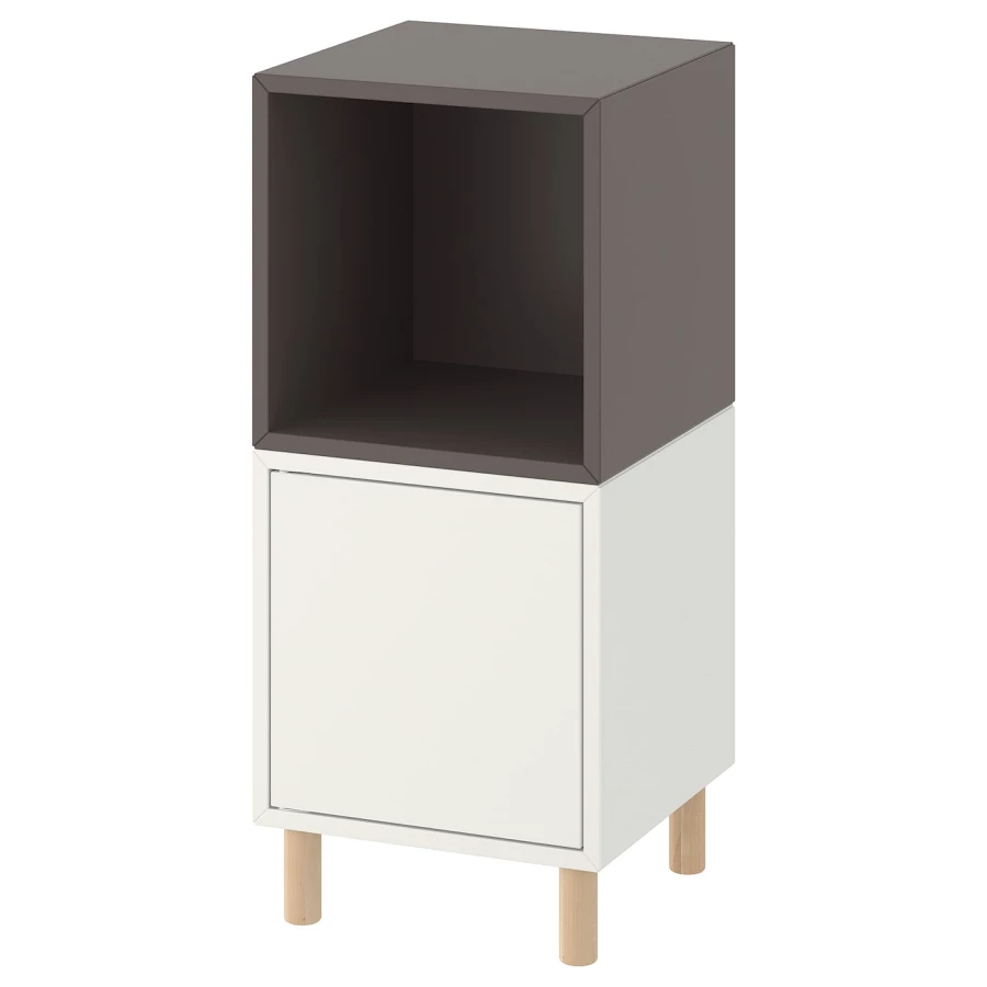 Комбинация для хранения - EKET IKEA/ЭКЕТ ИКЕА, 35x35x80, белый (изображение №1)