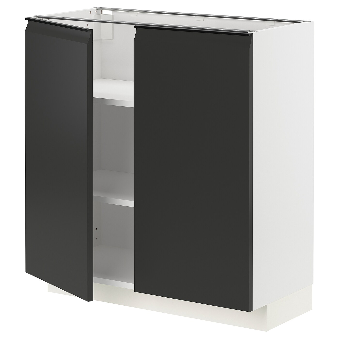 Напольный кухонный шкаф  - IKEA METOD MAXIMERA, 88x39x80см, белый/черный, МЕТОД МАКСИМЕРА ИКЕА