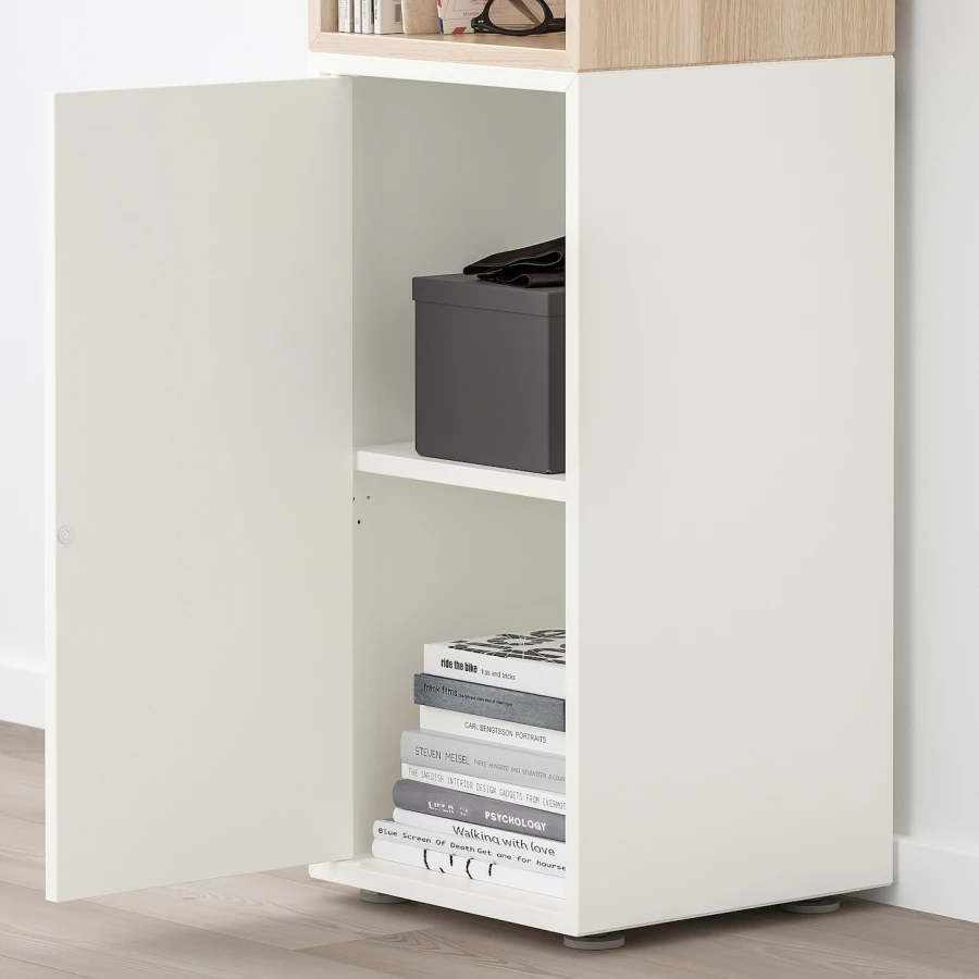 Комбинация для хранения - EKET IKEA/ЭКЕТ ИКЕА, 35x35x107 белый/ бежевый (изображение №2)