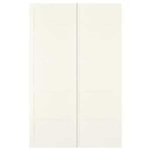 Пара раздвижных дверей - IKEA BERGSBO/БЕРГСБУ ИКЕА, 150x236 см, белый