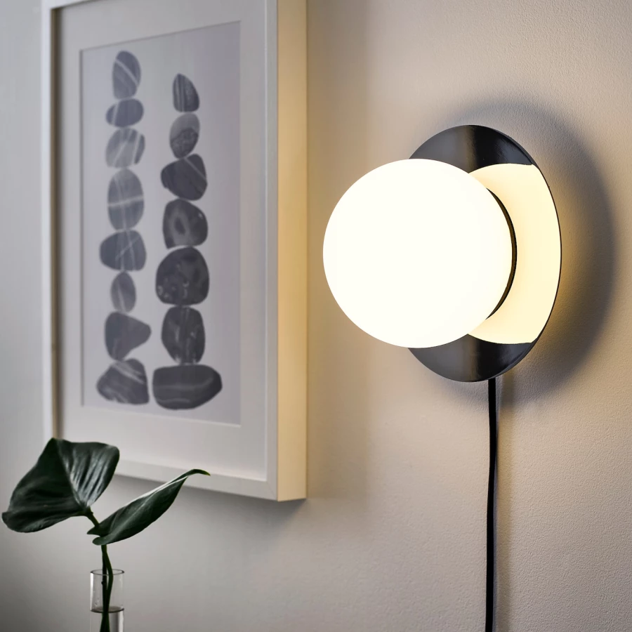 Декоративное лампа - SIMRISHAMN IKEA/ СИМРИСХАМН ИКЕА,  16 см,   белый (изображение №4)