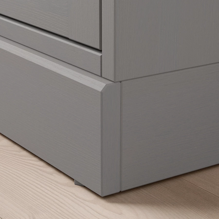 Шкаф с цоколем - IKEA HAVSTA, 121x89x47 см, серый ХАВСТА ИКЕА (изображение №7)