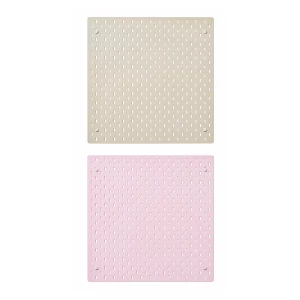 Комбинированная перфорированная доска IKEA SKÅDIS/СКОДИС ИКЕА, 56х56 см, бежевый/розовый