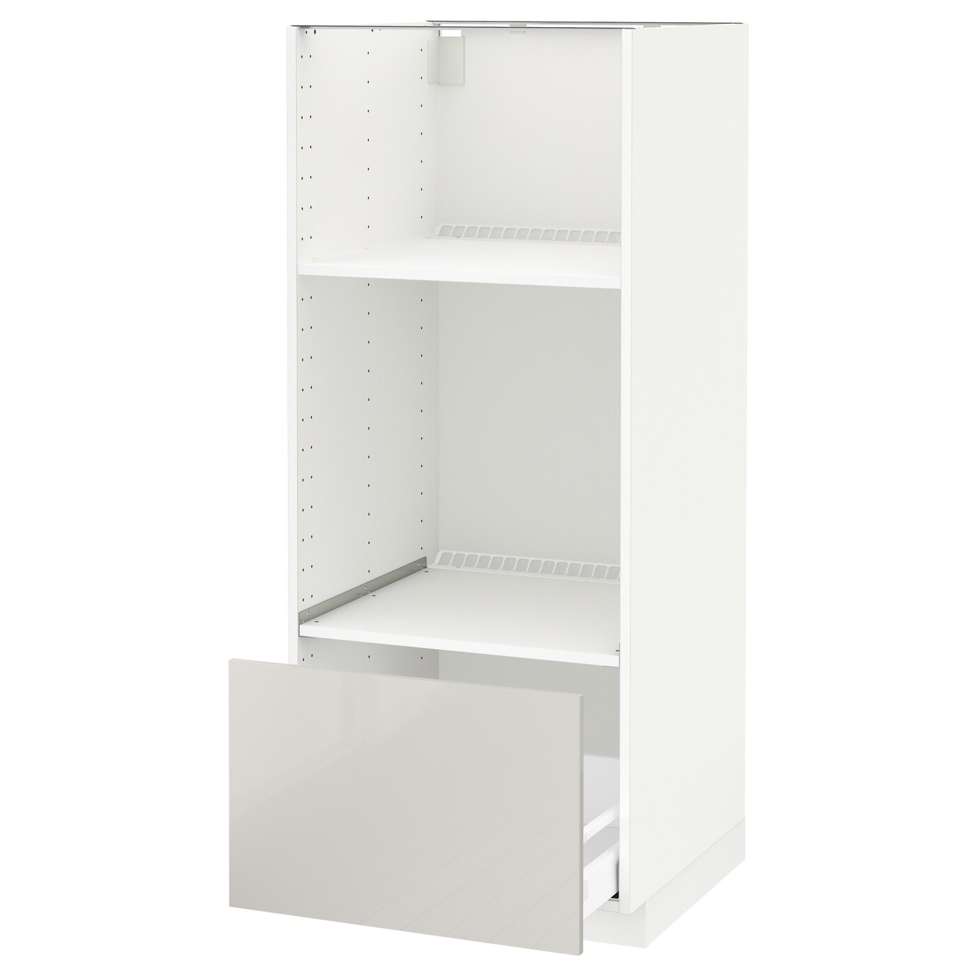 Напольный кухонный шкаф  - IKEA METOD MAXIMERA, 148x62x60см, белый/светло-серый, МЕТОД МАКСИМЕРА ИКЕА