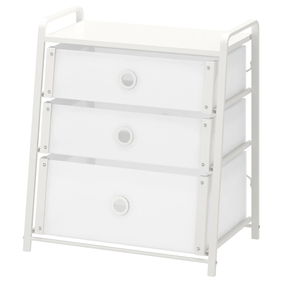Комод - IKEA LOTE/ЛОТЭ ИКЕА, 62х36х55 см, белый (изображение №1)