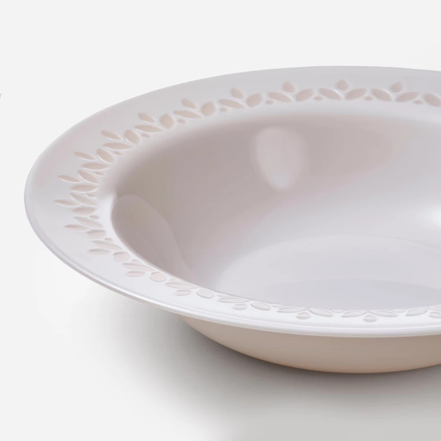 Набор тарелок, 4 шт. - IKEA PARADISISK, 22 см, белый, ПАРАДИСИСК ИКЕА (изображение №4)