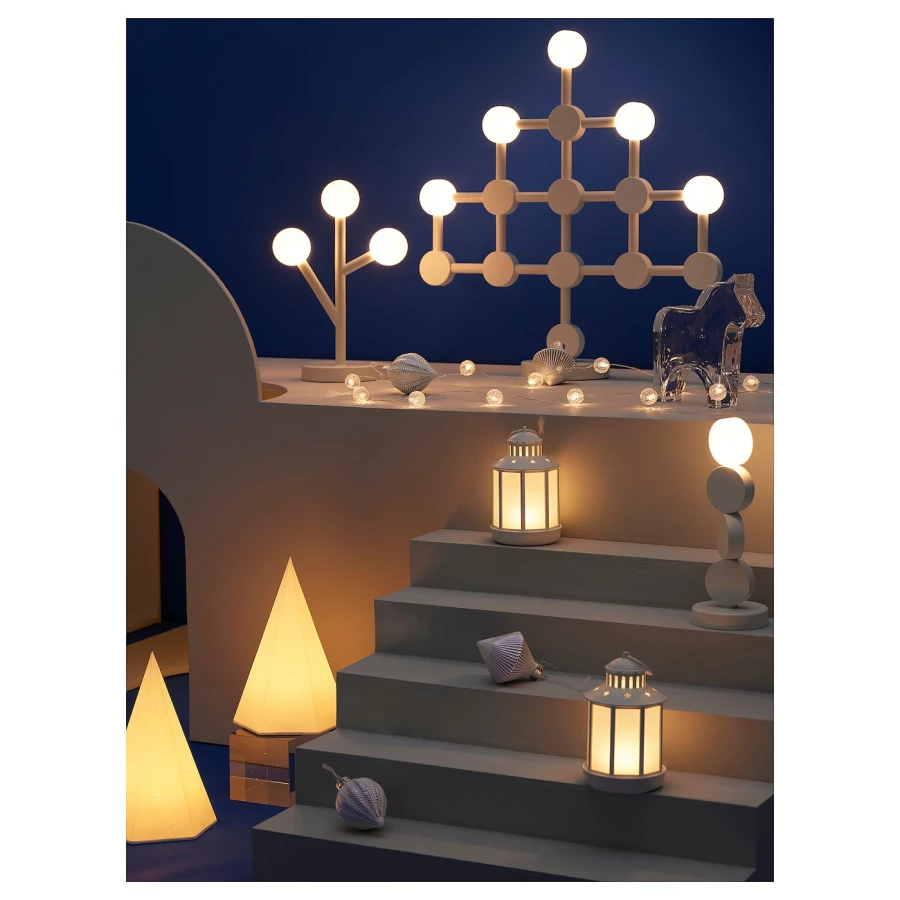 STRÅLA Декоративная светодиодная настольная лампа ИКЕА (изображение №2)