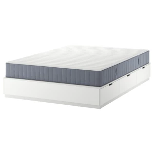 NORDLI Каркас кровати с ящиком для хранения и матрасом ИКЕА