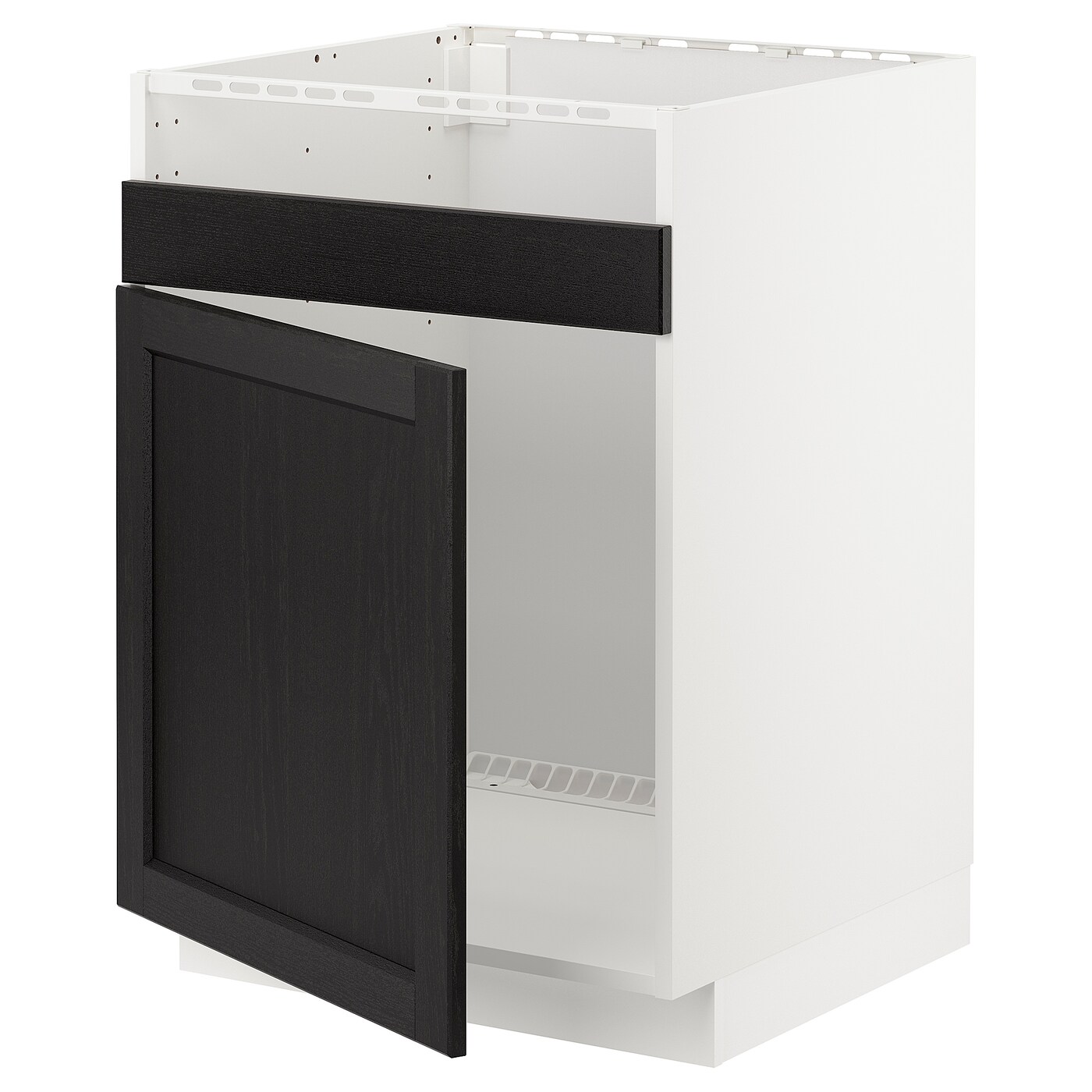 Шкаф под раковину - METOD / HAVSEN  IKEA/ МЕТОД/ХАВСЕН/ИКЕА, 88х60 см, белый/черный