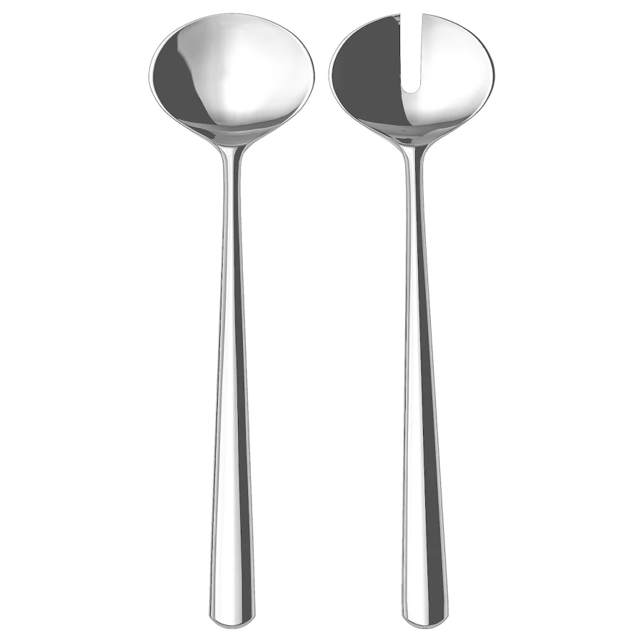 Набор  для салата - IKEA SEDLIG, 2 предмета, нержавеющая сталь, серебристый,  СЕДЛИГ ИКЕА (изображение №1)