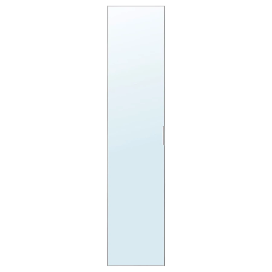 Дверь с петлями - IKEA STRAUMEN/ШТРАУМЕН ИКЕА, 180х40 см, серебристый (изображение №1)