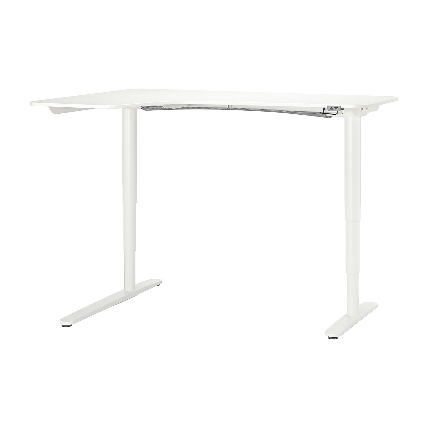 Письменный стол (левый угол) - IKEA BEKANT, 160х110х65-125 см, белый, БЕКАНТ ИКЕА