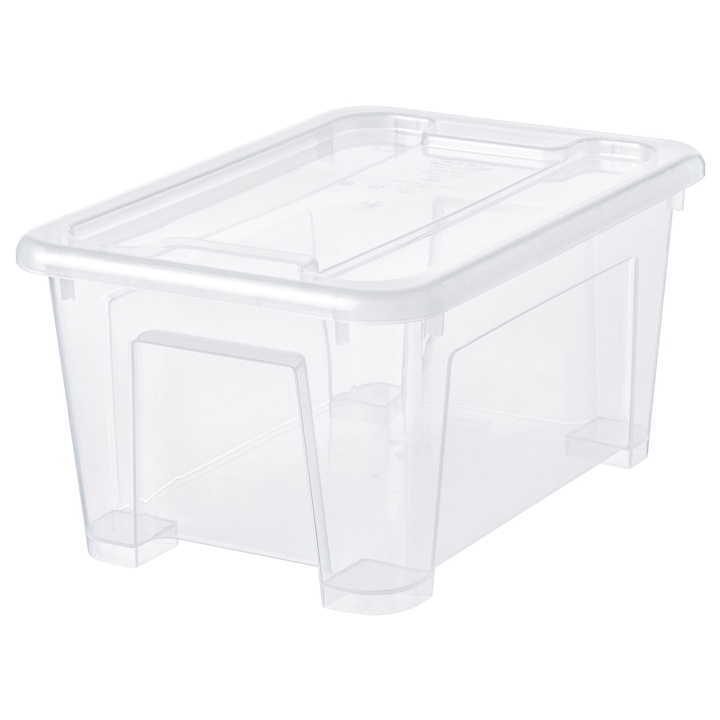 Коробка с крышкой  - SAMLA IKEA/САМЛА ИКЕА, 28x20x14 см, прозрачный