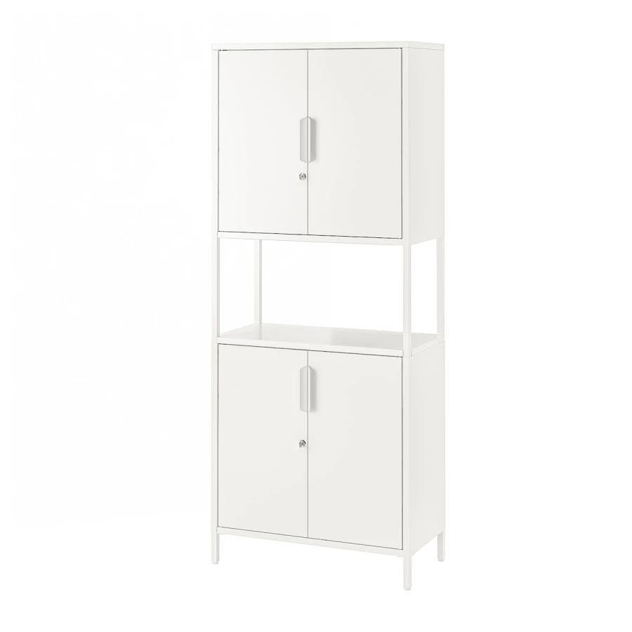 Шкаф - TROTTEN IKEA/ ТРОТТЕН ИКЕА,  173х70 см, белый (изображение №1)