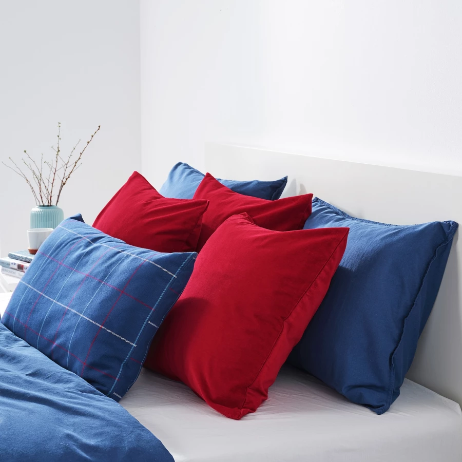 Чехол на подушку - SANELA IKEA/ САНЕЛА ИКЕА, 50х50  см, красный (изображение №3)