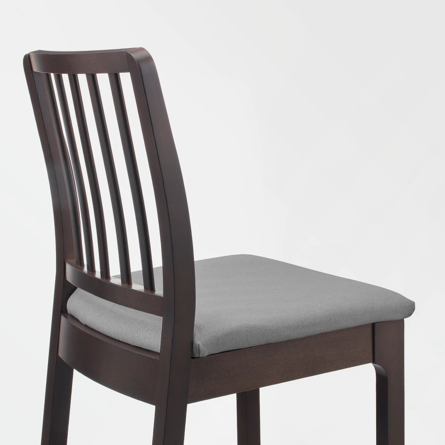 Барный стул - EKEDALEN IKEA/ЭКЕДАЛЕН ИКЕА, 114х45х51 см, коричневый (изображение №3)