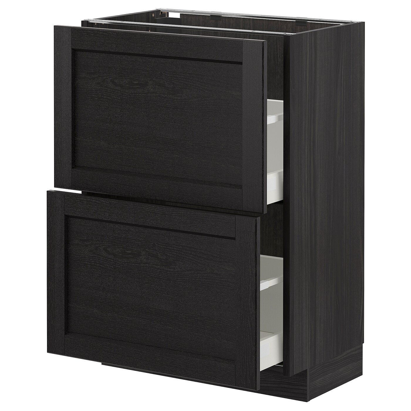 Напольный шкаф - IKEA METOD, 88x39,5x60см, черный, МЕТОД ИКЕА