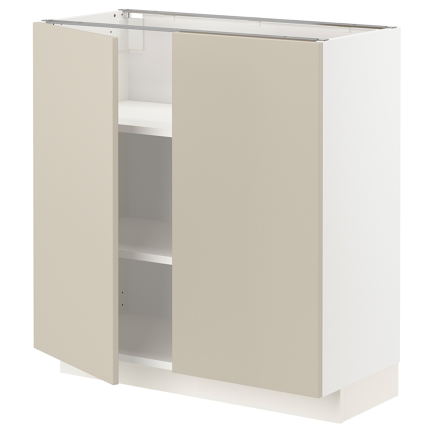 Напольный шкаф  - IKEA METOD, 88x39x80см, белый/бежевый, МЕТОД ИКЕА