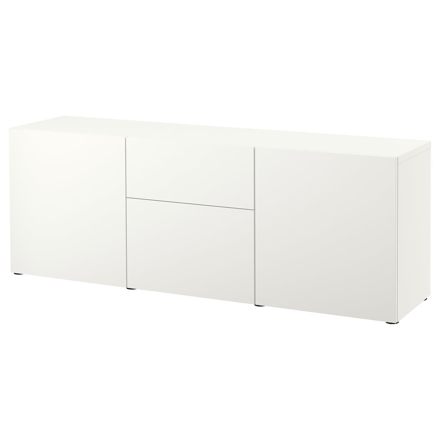 Комбинация для хранения - BESTÅ/ BESTА IKEA/ БЕСТА/БЕСТО ИКЕА, 180х65  см, белый