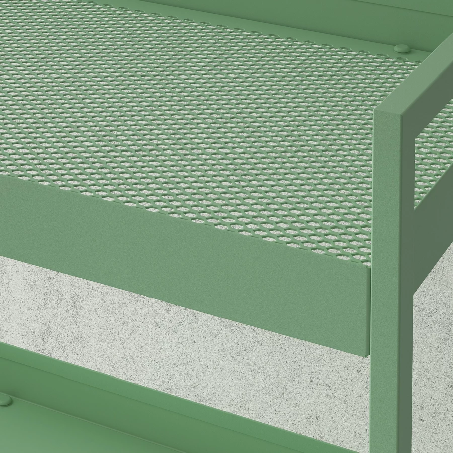 Тележка IKEA NISSAFORS/НИССАФОРС ИКЕА, 5х30х83 см, зеленый (изображение №5)