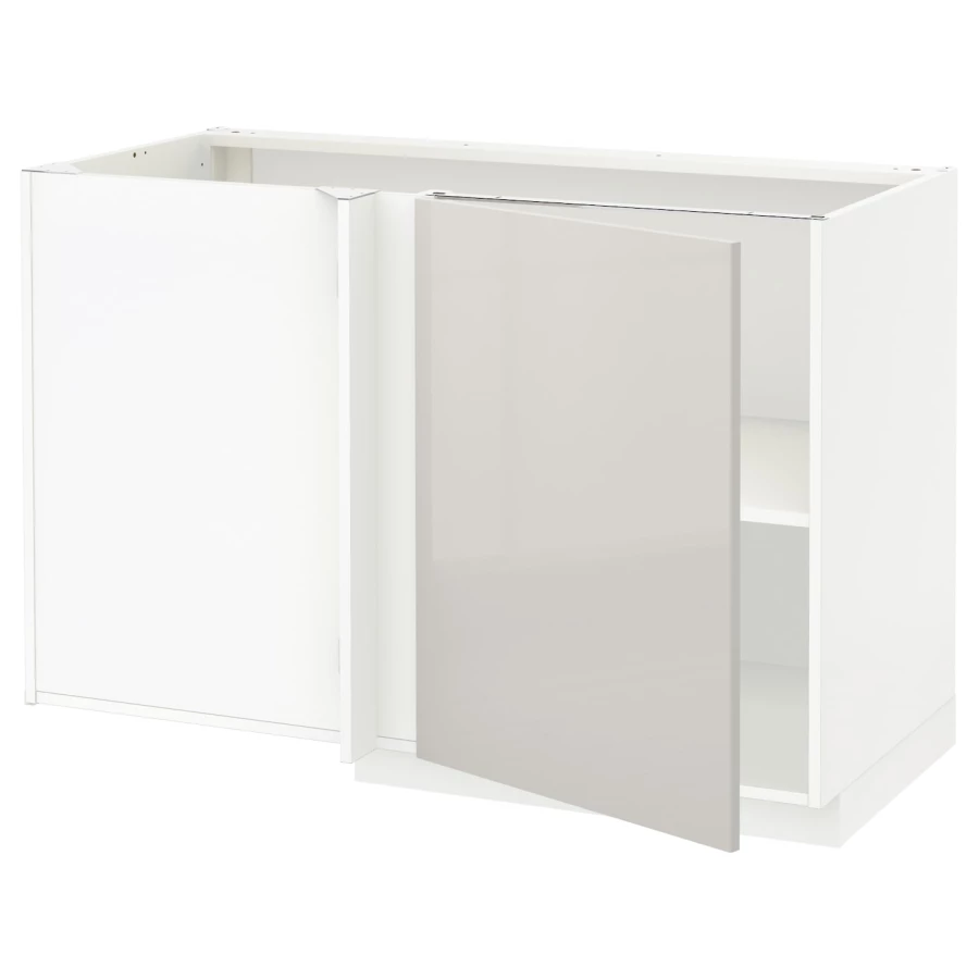 Напольный шкаф  - IKEA METOD, 88x67,5x127,5см, белый/бежевый, МЕТОД ИКЕА (изображение №1)