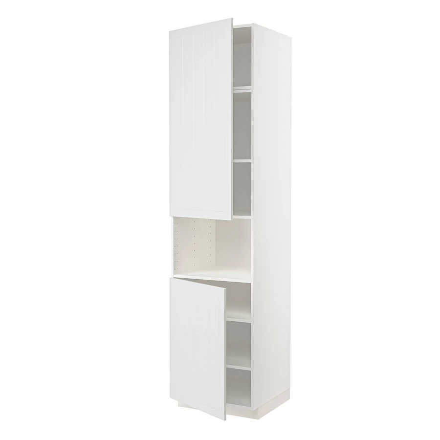 Кухонный шкаф-пенал - IKEA METOD/МЕТОД ИКЕА, 240х60х60 см, белый (изображение №1)