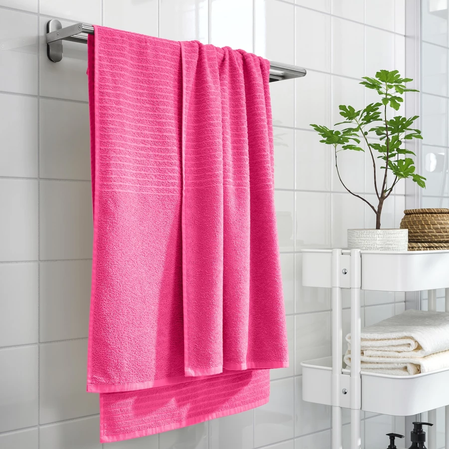 Полотенце банное - IKEA VÅGSJÖN/VAGSJON, розовый, ВОГШЁН ИКЕА (изображение №3)