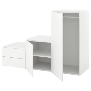Платяной шкаф - IKEA PLATSA/FONNES / ПЛАТСА/ФОННЕС ИКЕА, 180x57x123 см, белый