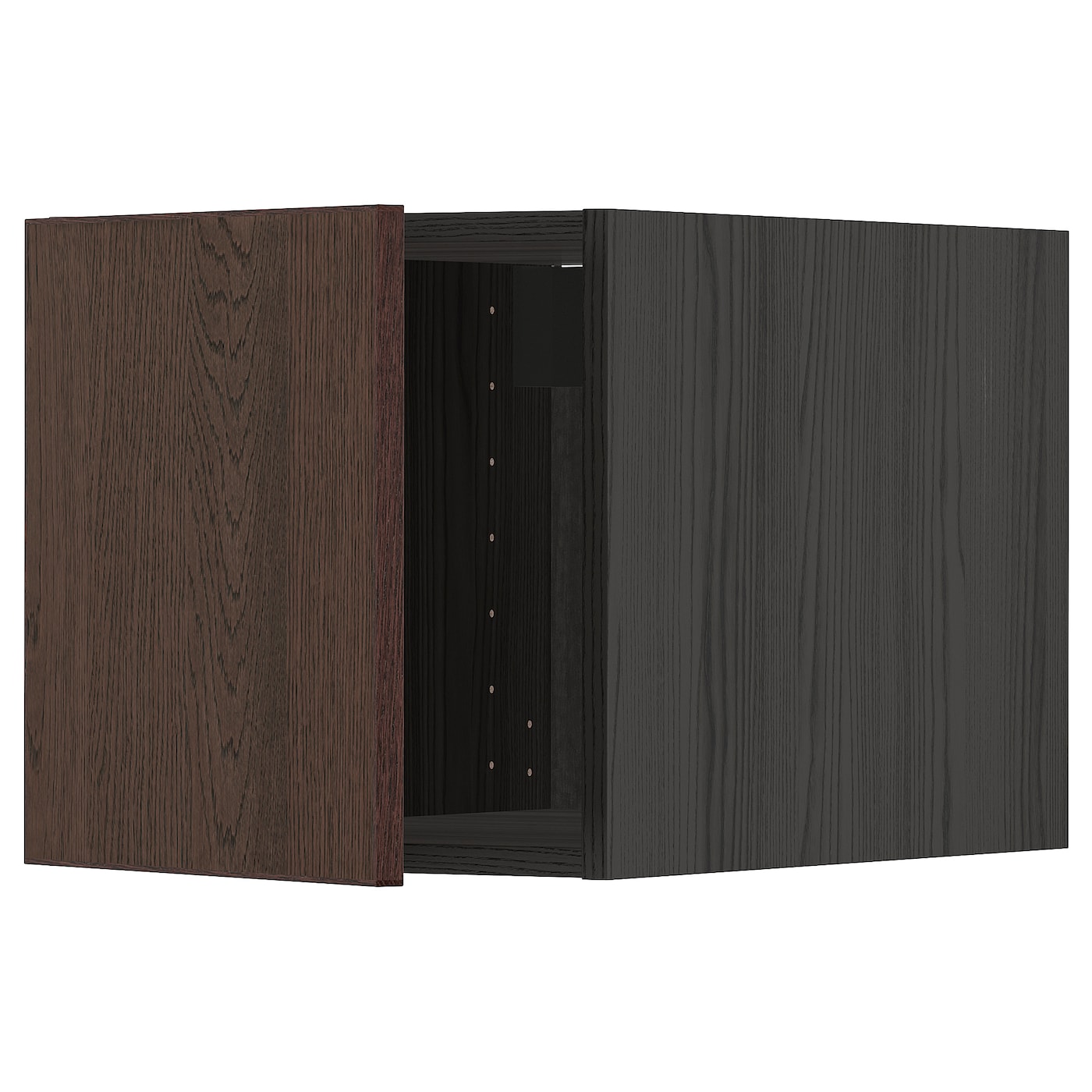 METOD Навесной шкаф - METOD IKEA/ МЕТОД ИКЕА, 40х40 см, черный/коричневый