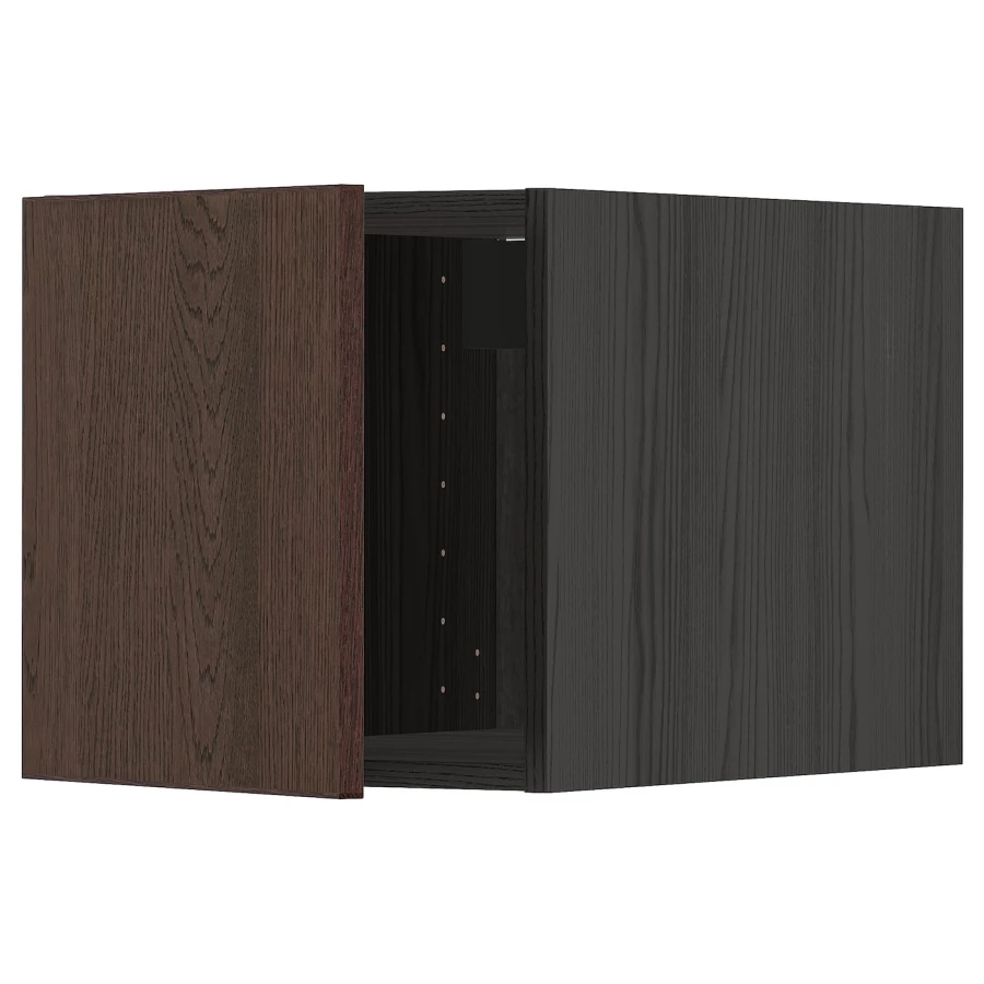 METOD Навесной шкаф - METOD IKEA/ МЕТОД ИКЕА, 40х40 см, черный/коричневый (изображение №1)