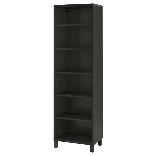 Стеллаж - IKEA BESTÅ/BESTA, 60x40x202 см, черно-коричневый, БЕСТО ИКЕА