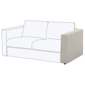 Чехол на подлокотник дивана - IKEA VIMLE/ВИМЛЕ ИКЕА , серый