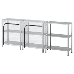 Стеллаж с чехлом - IKEA HYLLIS, 180х27х74 см, оцинкованный, ХИЛЛИС ИКЕА
