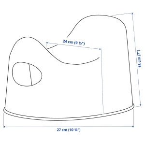 Второе фото. LILLA Ночной горшок ИКЕА