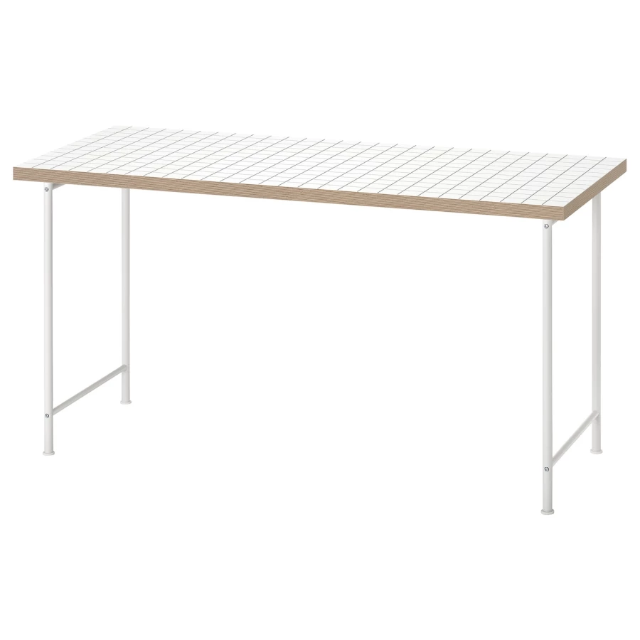 Письменный стол - IKEA LAGKAPTEN SPÄND/SPAND/СПЭНД ЛАГКАПТЕН ИКЕА, 140x60см, белый, антрацит (изображение №1)