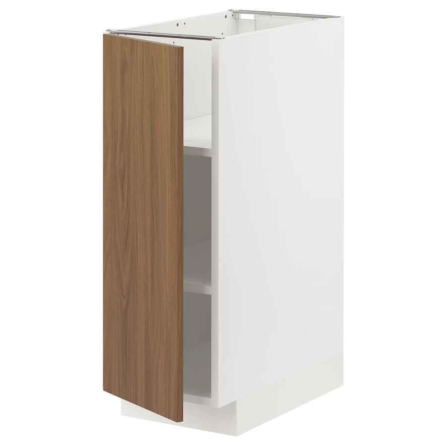Напольный шкаф - METOD IKEA/ МЕТОД ИКЕА,  60х30 см, белый/коричневый (изображение №1)