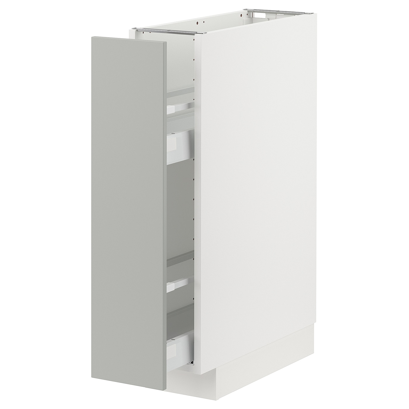 Напольный шкаф - METOD / MAXIMERA IKEA/ МЕТОД/ МАКСИМЕРА ИКЕА,  20х88 см, белый/светло-серый