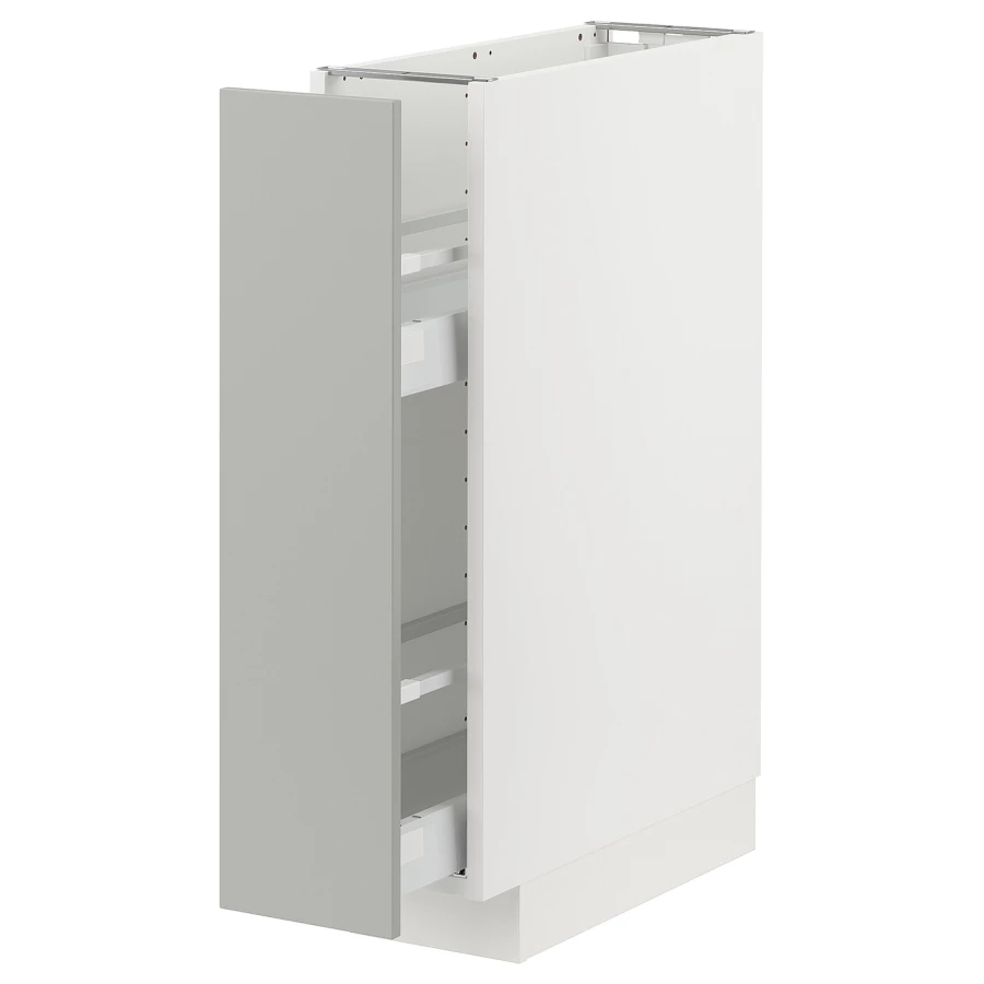 Напольный шкаф - METOD / MAXIMERA IKEA/ МЕТОД/ МАКСИМЕРА ИКЕА,  20х88 см, белый/светло-серый (изображение №1)