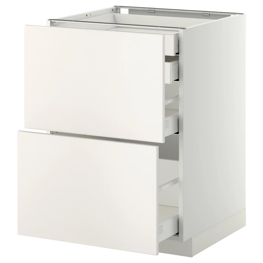 Напольный шкаф  - IKEA METOD MAXIMERA, 88x61,6x60см, белый, МЕТОД МАКСИМЕРА ИКЕА (изображение №1)