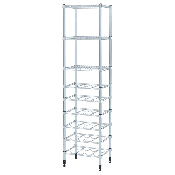 Этажерка - IKEA OMAR/ОМАР ИКЕА, серебристый