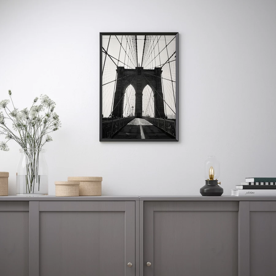 Постер - IKEA BILD, 50х70 см, «Бруклинский Мост», БИЛЬД ИКЕА (изображение №2)