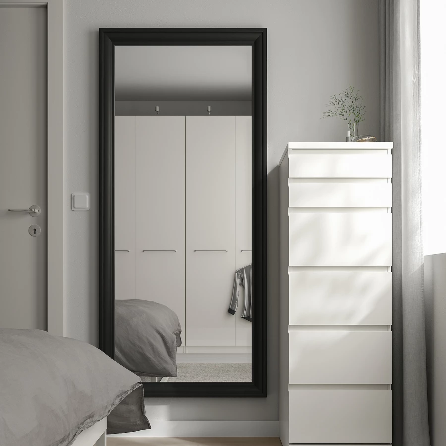 Зеркало - TOFTBYN IKEA/ ТОФТБЮН ИКЕА, 75х165 см,  черный (изображение №2)