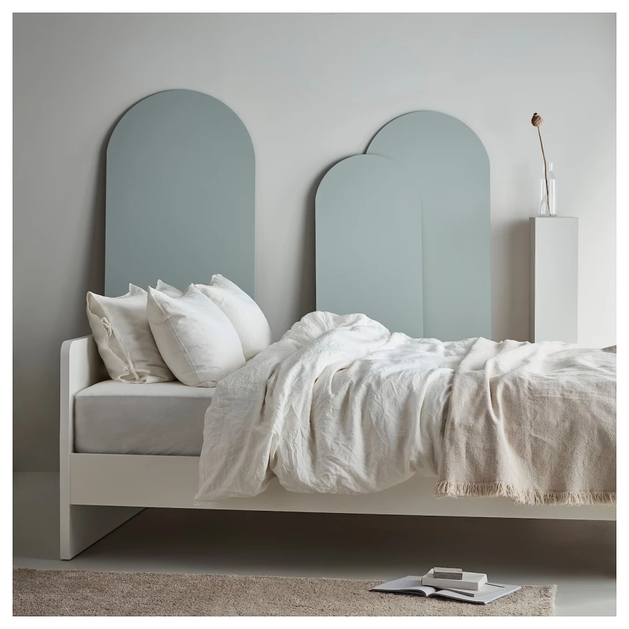 Двуспальная кровать - IKEA ASKVOLL/LINDBADEN, 200х140 см, белый, АСКВОЛЬ/ЛИНДБАДЕН ИКЕА (изображение №5)