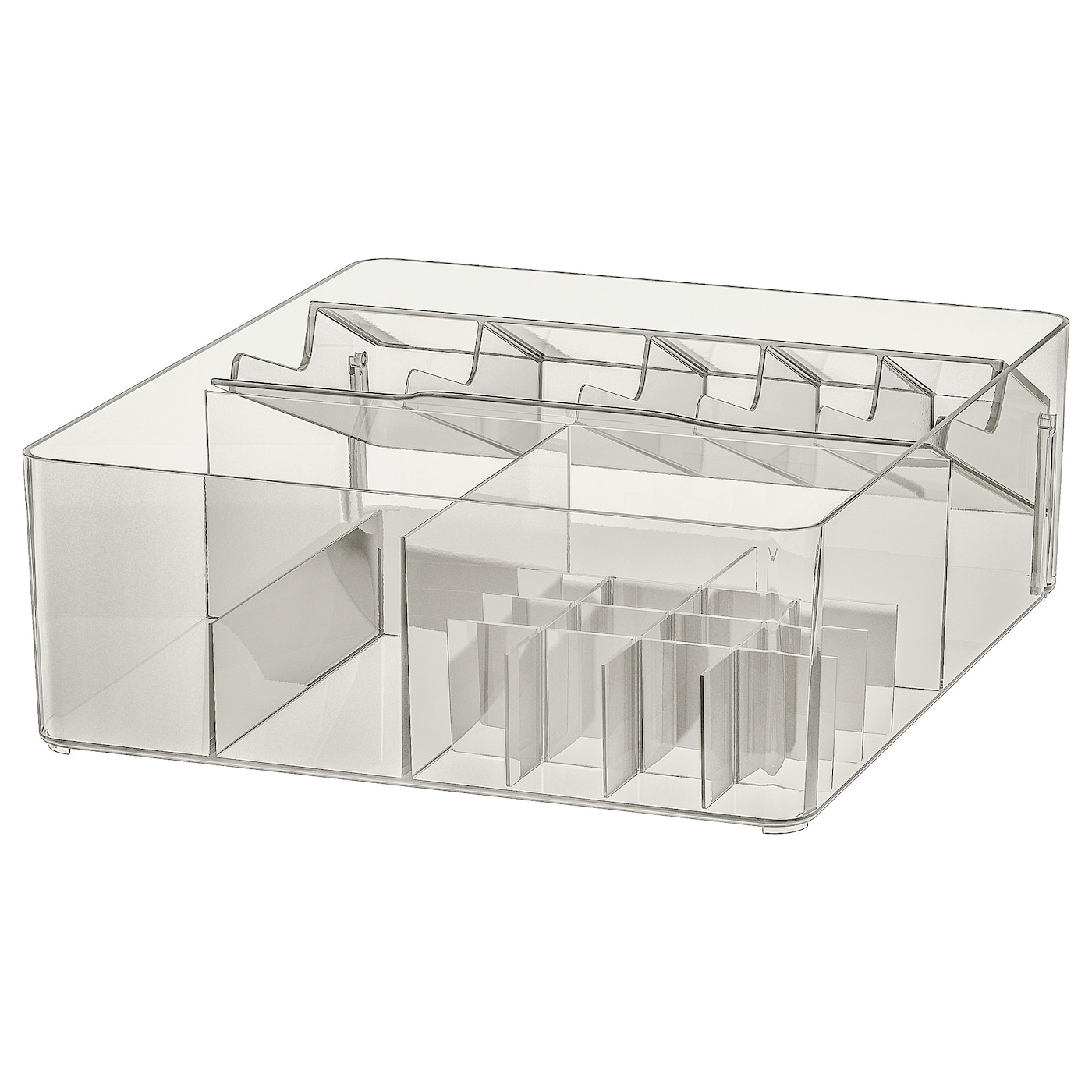 Ящик с отделениями - IKEA GODMORGON/ГОДМОРГОН ИКЕА, 32x28x10 см, дымчатый