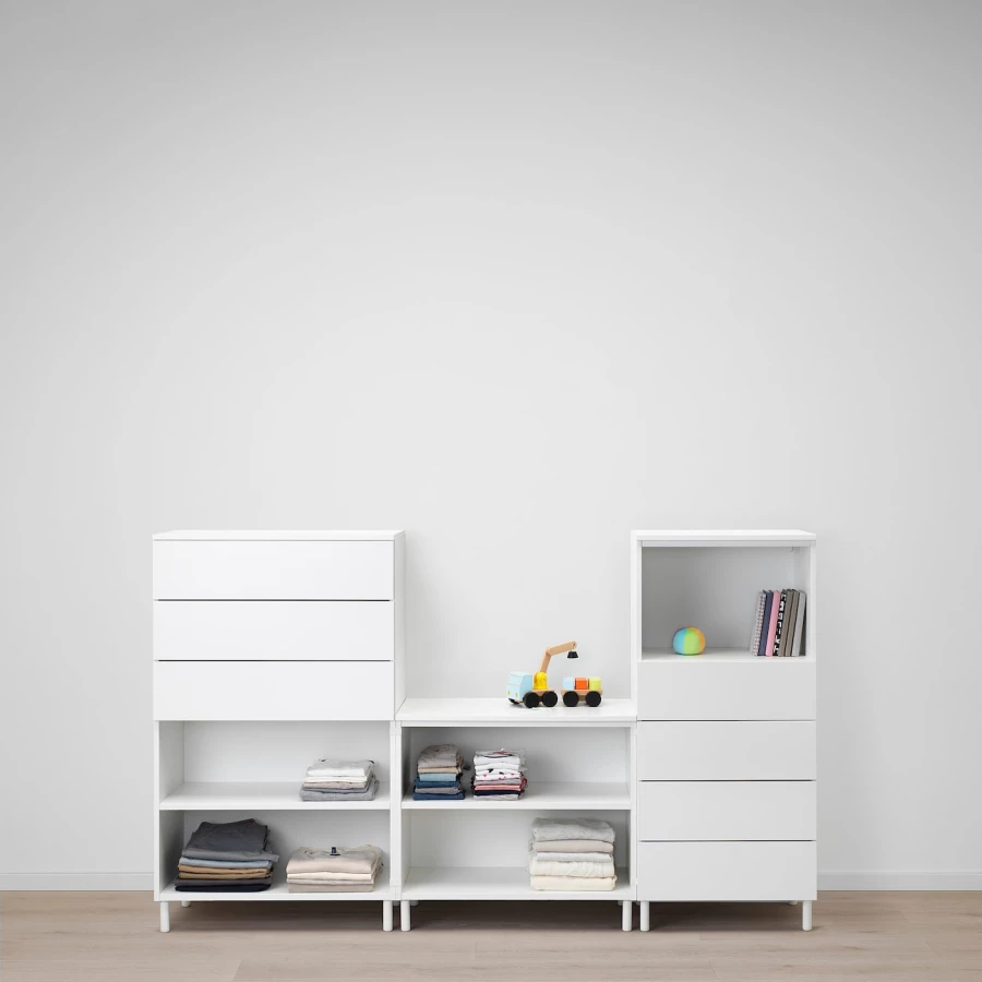 Книжный шкаф - PLATSA IKEA / ПЛАТСА ИКЕА,  220х133 см, белый (изображение №3)