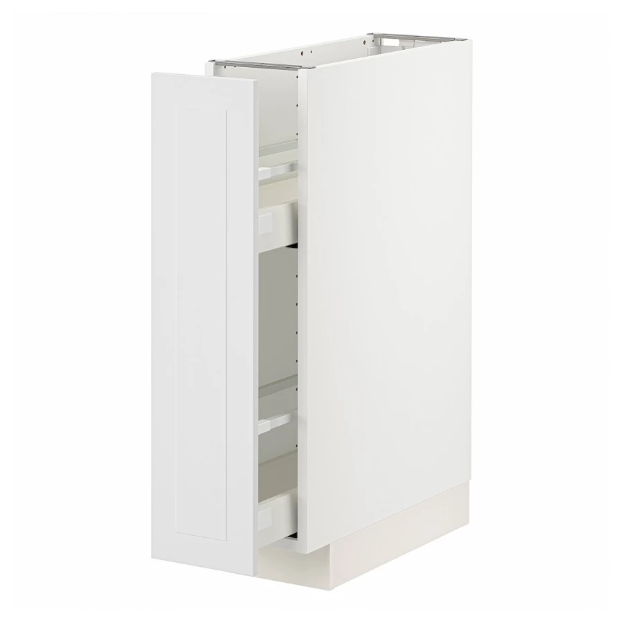 Напольный кухонный шкаф  - IKEA METOD MAXIMERA, 88x62x20см, белый, МЕТОД МАКСИМЕРА ИКЕА (изображение №1)