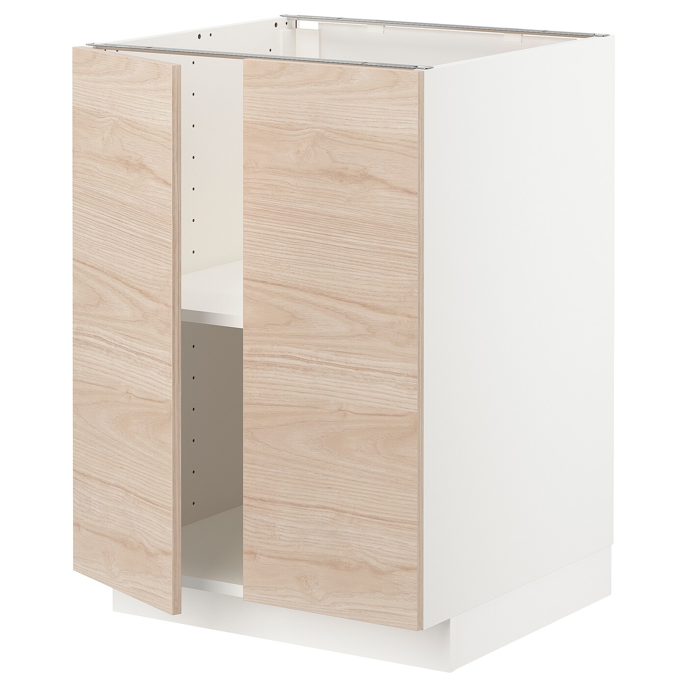 Напольный шкаф - IKEA METOD, 88x62x60см, белый/бежевый, МЕТОД ИКЕА